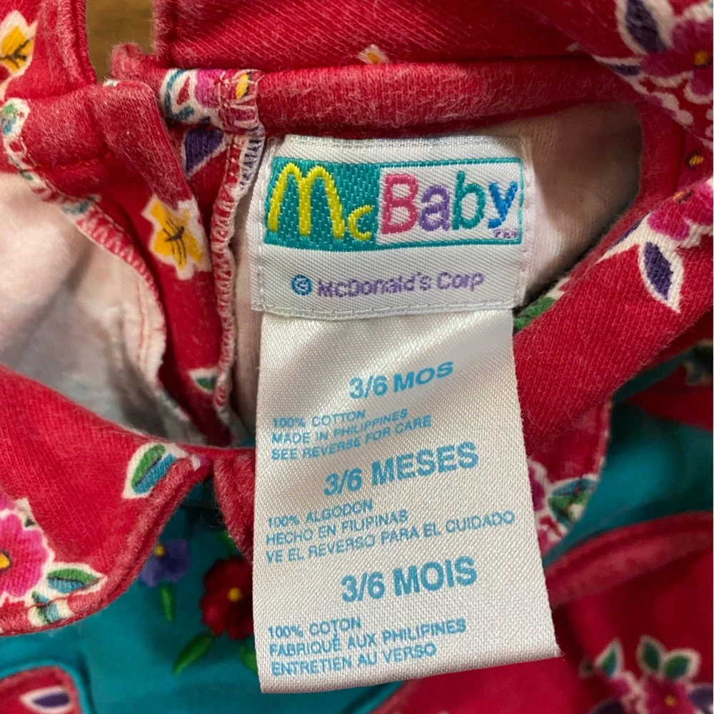 McBaby 3-6 Vintage 90s baby romper